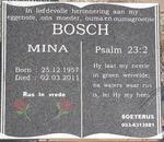 BOSCH Mina 1957-2011