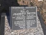 MALO Jeanette 1938-2007
