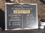 DEARHAM Elizabeth Gloria Johanna 1947-2006