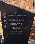 COCK Johanna Maria, la 1948-1972