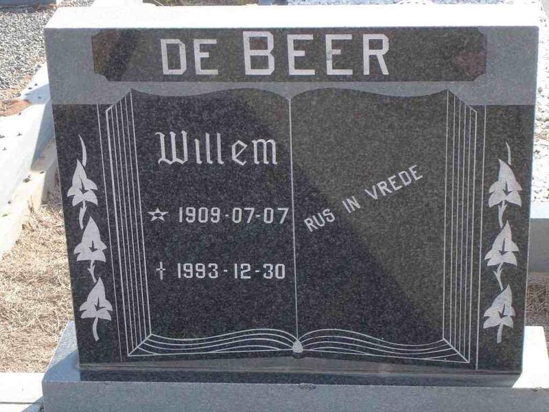BEER Willem, de 1909-1993