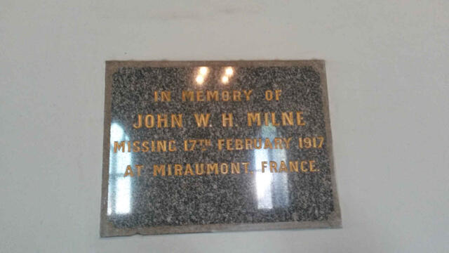 MILNE John W.H. -1917
