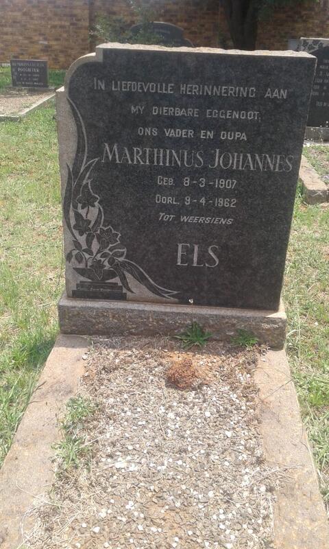 ELS Marthinus Johannes 1907-1962