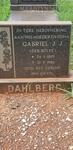 DAHLBERG Gabriel J.J. nee BOTES 1899-1980