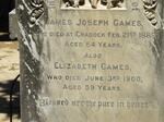 GAMES James Joseph -1889 & Elizabeth -1900