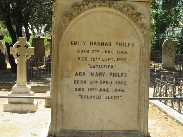 PHILPS Emily Hannah 1849-1936 :: PHILPS Ada Mary 1862-1946