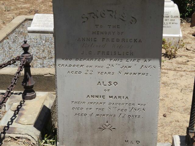 FREISLICH Annie Fredricka -1868 :: FREISLICH Annie Maria -1868