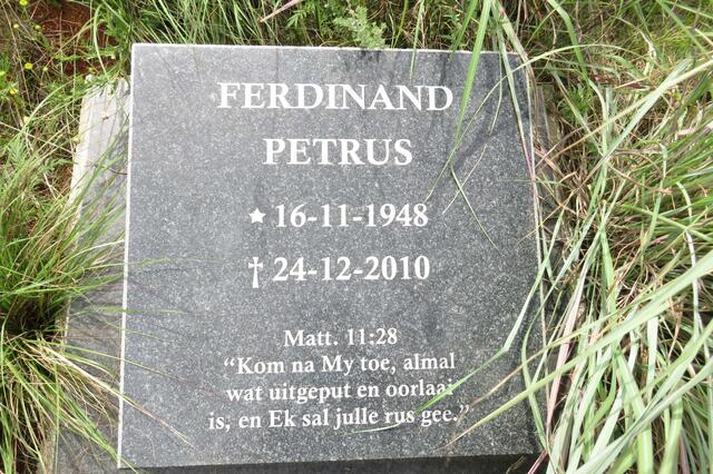 ? Ferdinand Petrus 1948-2010