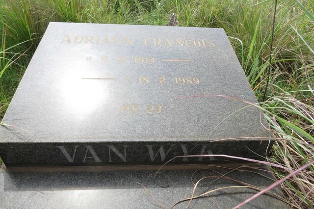WYK Adriaan Francois, van 1914-1989