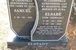 ELSTADT Samuel 1931- & Elsabé VERMAAK 1930-2015