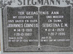 STEGMANN Johannes Cornelis 1919-1987 & Sebastina C.M. 1929-1995