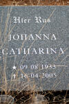 BOSHOFF Johanna Catharina 1933-2005