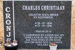CRONJE Charles Christiaan 2010-2016