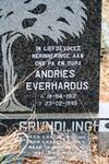 GRUNDLINGH Andries Everhardus 1912-1995