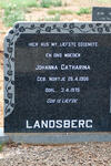LANDSBERG Johanna Catharina nee NORTJE 1906-1975
