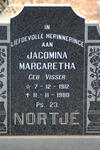 NORTJE Jacomina Margaretha nee VISSER 1912-1980