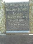 EVANS Benjamin, BATEMAN -1935