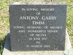 TIMM Anthony Gary 1957-2001