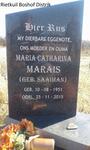 MARAIS Maria Catharina nee SAAIMAN 1951-2015