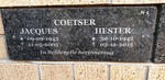 COETSER Jacques 1943-2005 & Hester 1942-2015