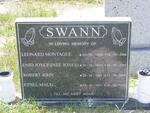 SWANN Leonard Montague 1909-1966 :: SWANN Enid Joyce nee JONES 1910-2007 :: SWANN Robert John 1943-2004