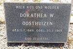 OOSTHUIZEN Dorathea W. 1889-1969