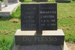 PLESSIS Louis Petrus, du 1911-1979  & Margaretha Christina 1918-2006
