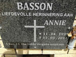 BASSON Annie 1935-2014