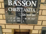 BASSON Chris 1955-2003 & Anita VAN DER SPUY 1927-