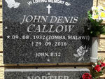 CALLOW John Denis 1932-2016