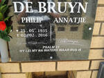 BRUYN Philip, de 1935-2016 & Annatjie