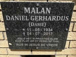 MALAN Daniel Gerhadus 1934-2017