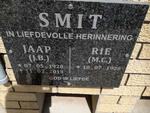 SMIT J.B. 1928-2013 & M.C. 1926-