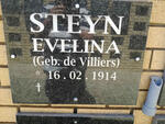 STEYN Evelina nee DE VILLIERS 1914-
