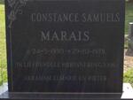 MARAIS Constance Samuels 1930-1978