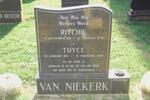 NIEKERK Ritchie, van 1916-1979 & Toyce 1919-2002