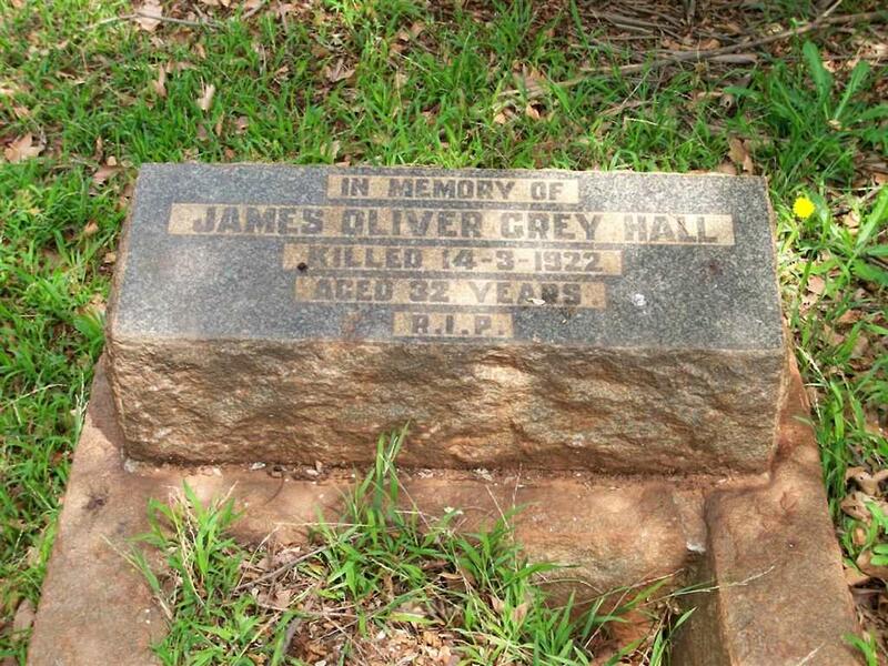 HALL James Oliver Grey -1922
