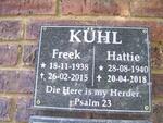 KÜHL Freek 1938-2015 & Hattie 1940-2018