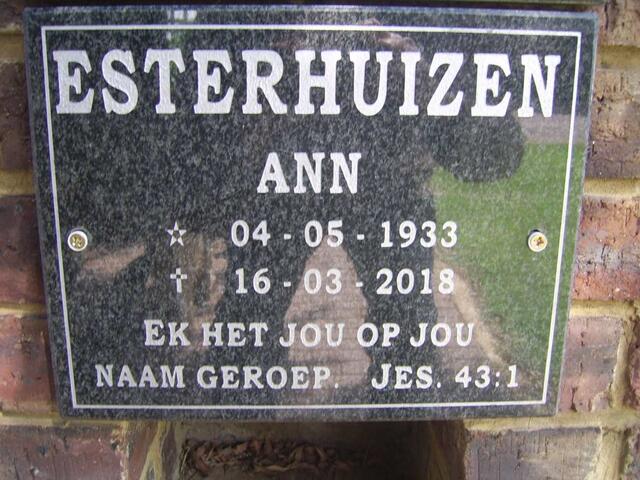 ESTERHUIZEN Ann 1933-2018