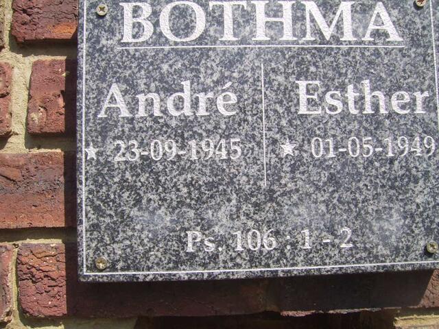 BOTHMA André 1945- & Esther 1949-