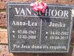 SCHOOR Anna-Lea, van 1967-2008 :: VAN SCHOOR Janika 2002-2017