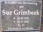GRIMBEEK Sue 1933-2015