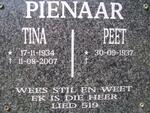 PIENAAR Peet 1937- & Tina 1934-2007