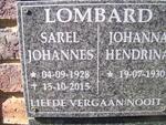 LOMBARD Sarel Johannes 1928-2015 & Johanna Hendrina 1930-