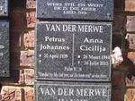MERWE Petrus Johannes, van der 1939- & Anna Cicilija 1944-2015