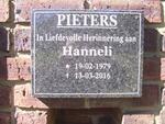 PIETERS Hanneli 1979-2016