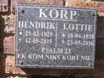KORP Hendrik 1929-2013 & Lottie 1928-2016
