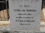 ROWLAND Lydia -1886 :: ROWLAND Rebecca -1886 