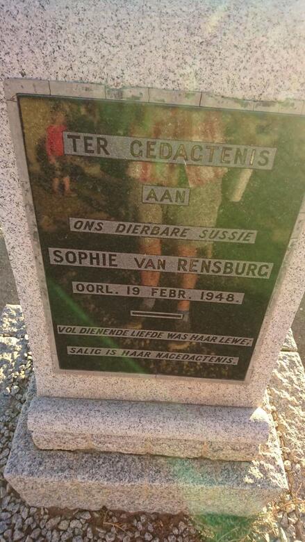 RENSBURG Sophie, van -1948