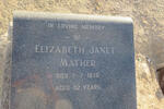 MATHER Elizabeth Janet -1956